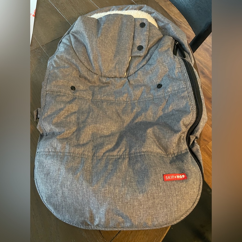 Skip Hop heather gray winter car seat cover